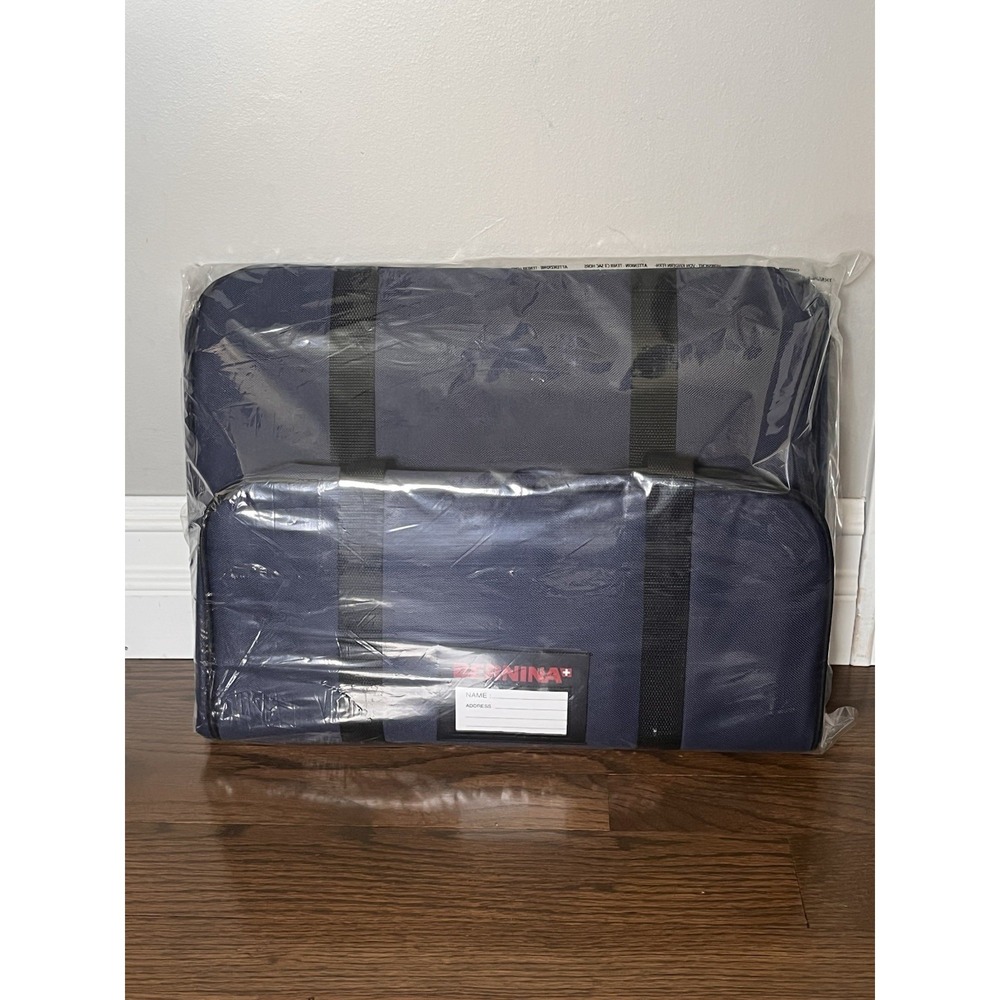 OEM Bernina Soft Cover Sewing Padded Navy Blue Machine Carry Bag 16x12x10 NEW